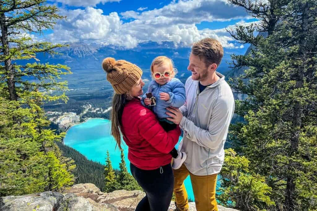 Hiking with a toddler Banff Canada