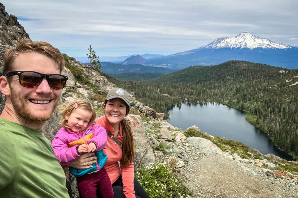 Hiking with a toddler Castle Crags Wilderness