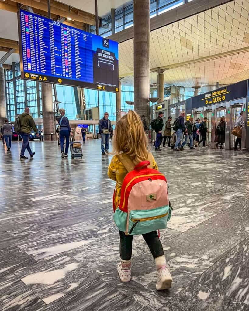 Toddler backpack airport