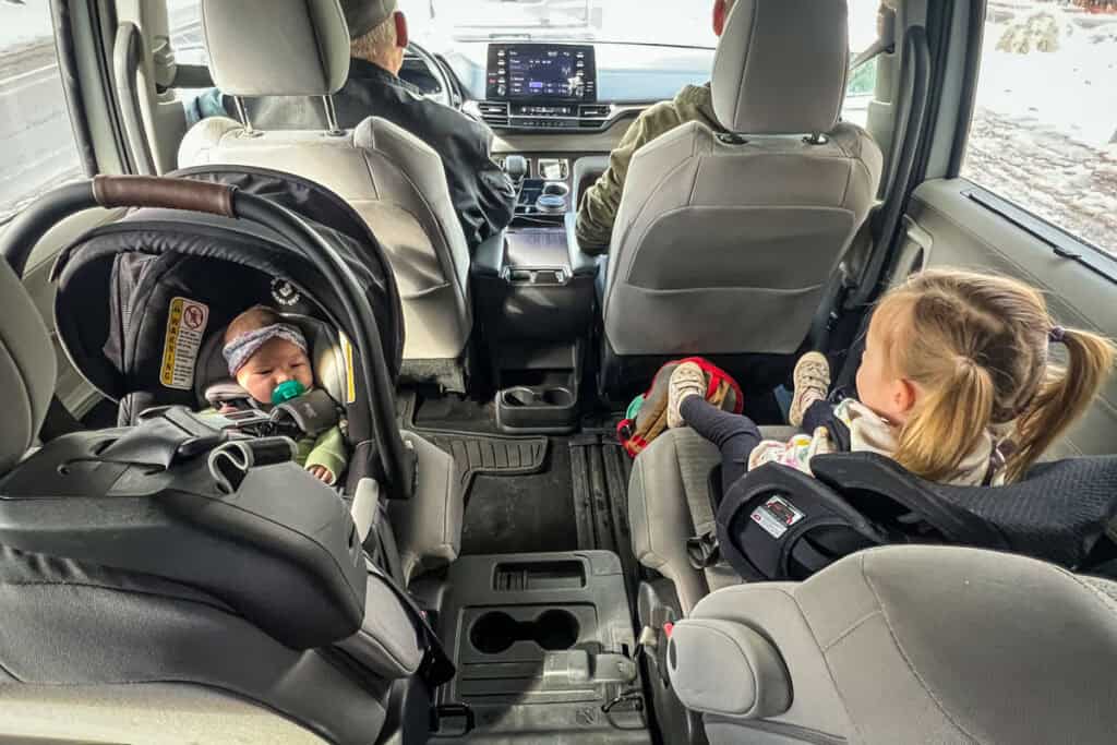Car seats forward and rear facing