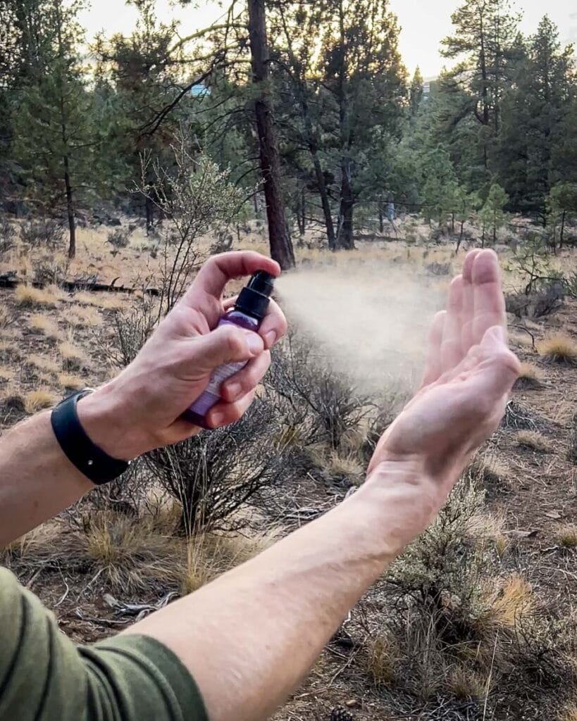 Hand sanitizer hiking packing list