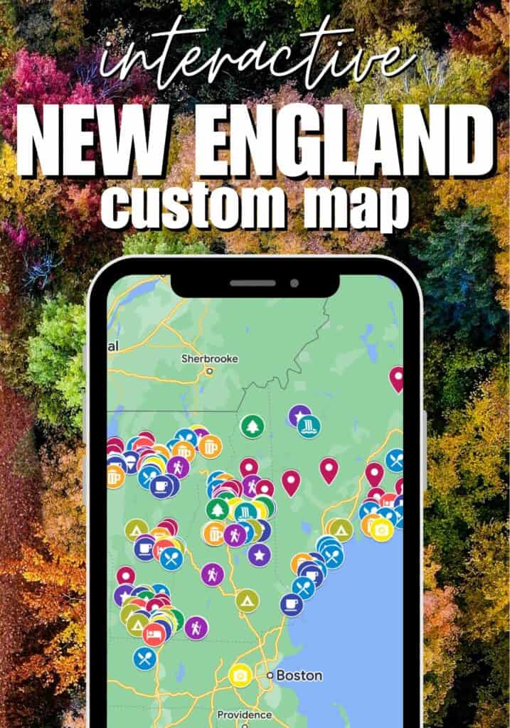 New England Map Graphic