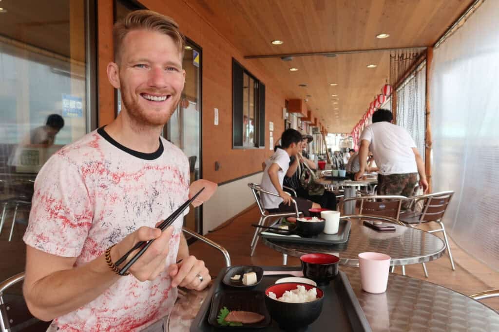 Eating in Osaka Japan