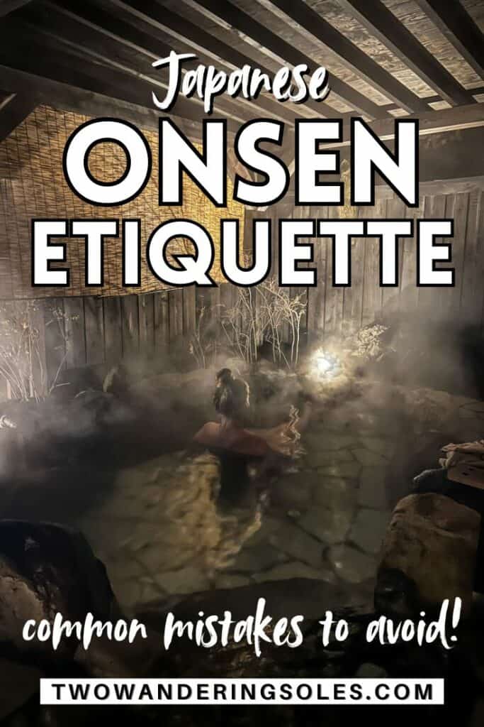 Onsen etiquette (Pin G)