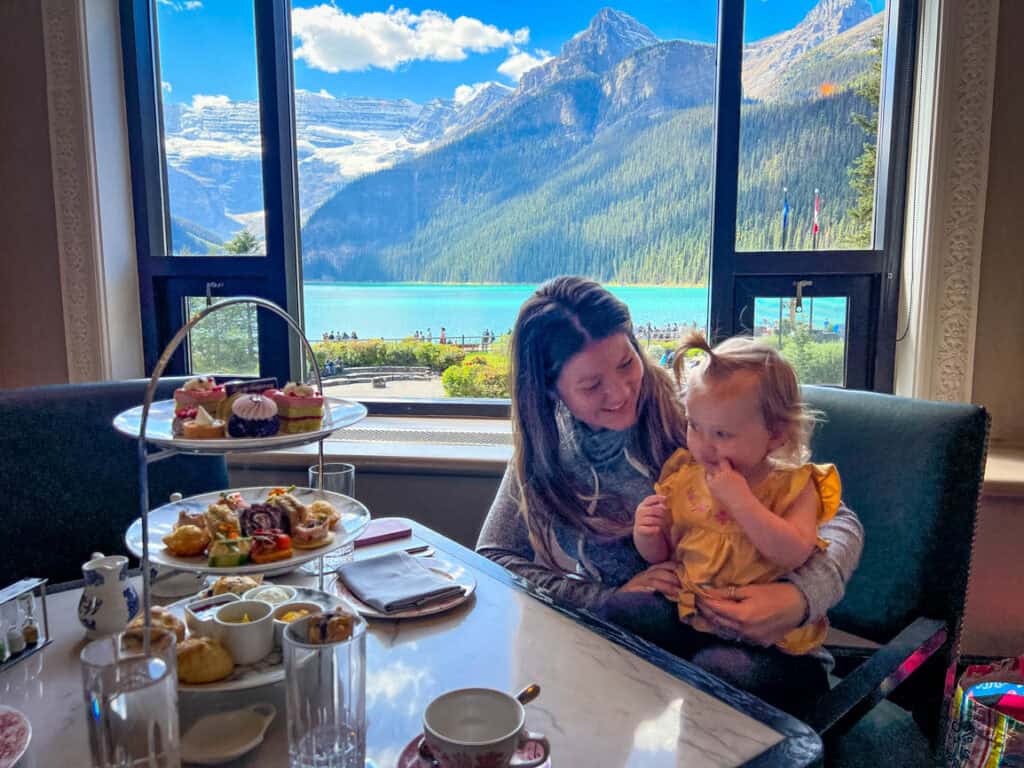 Afternoon tea Fairmont Hotel Banff Canada