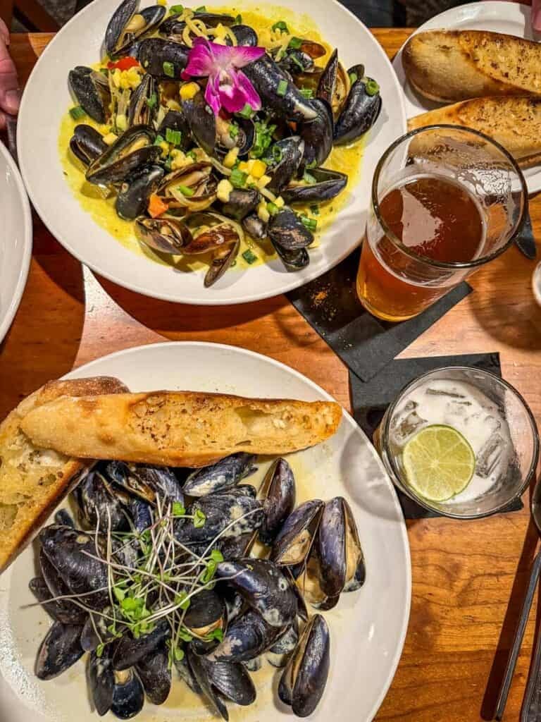 Whidbey Island Washington Coupeville Front Street Grill Mussels