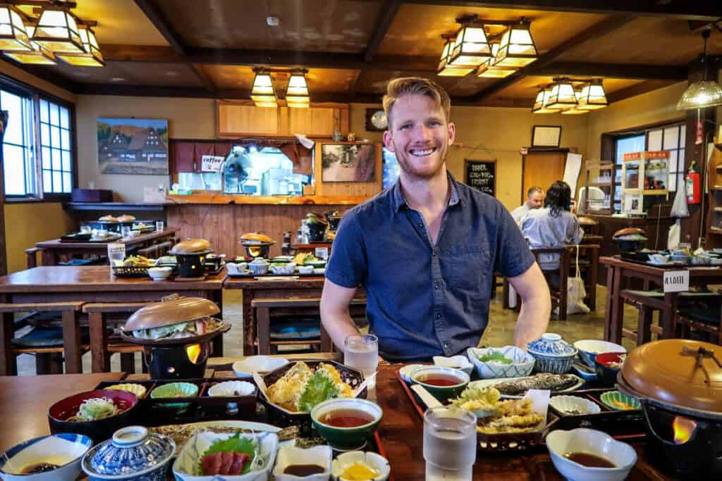Magome Chaya dinner Nakasendo Japan