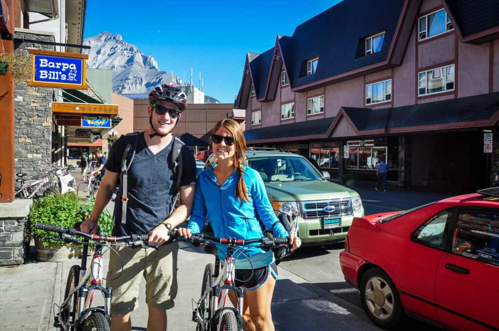 Mountain biking in Banff Canada