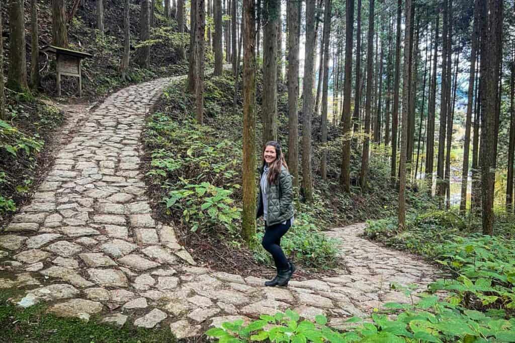 Nakasendo Trail cobblestone Japan