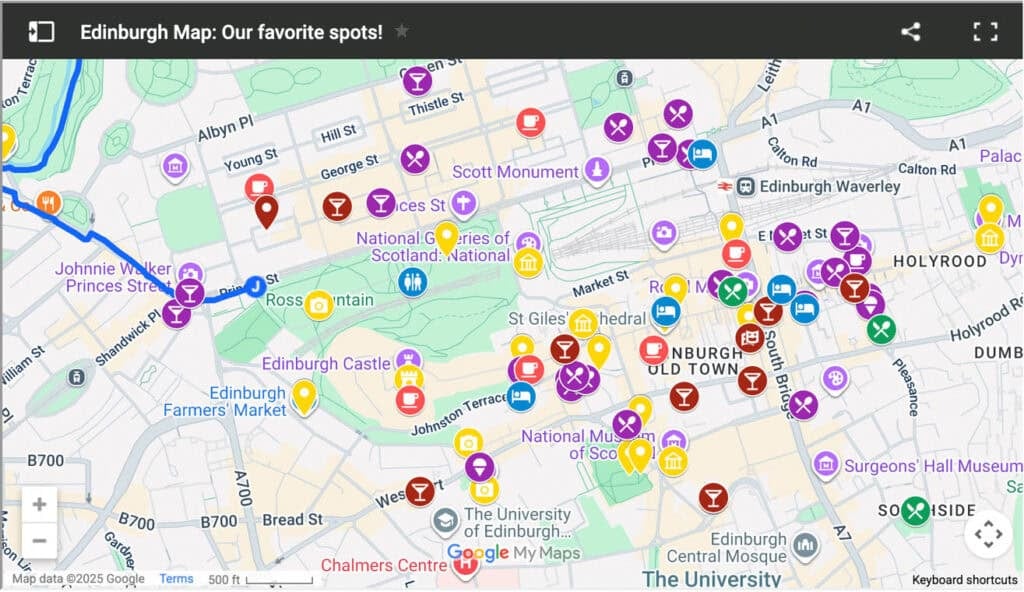 Edinburgh map