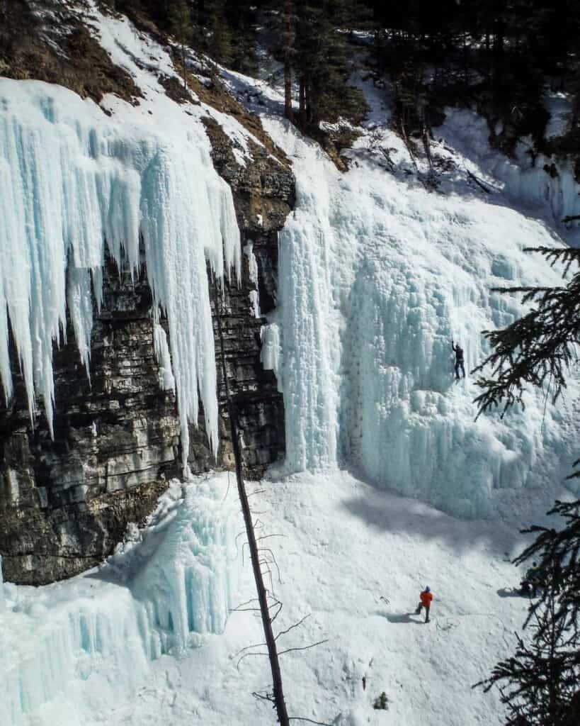 Johnston Canyon Banff Canada winter
