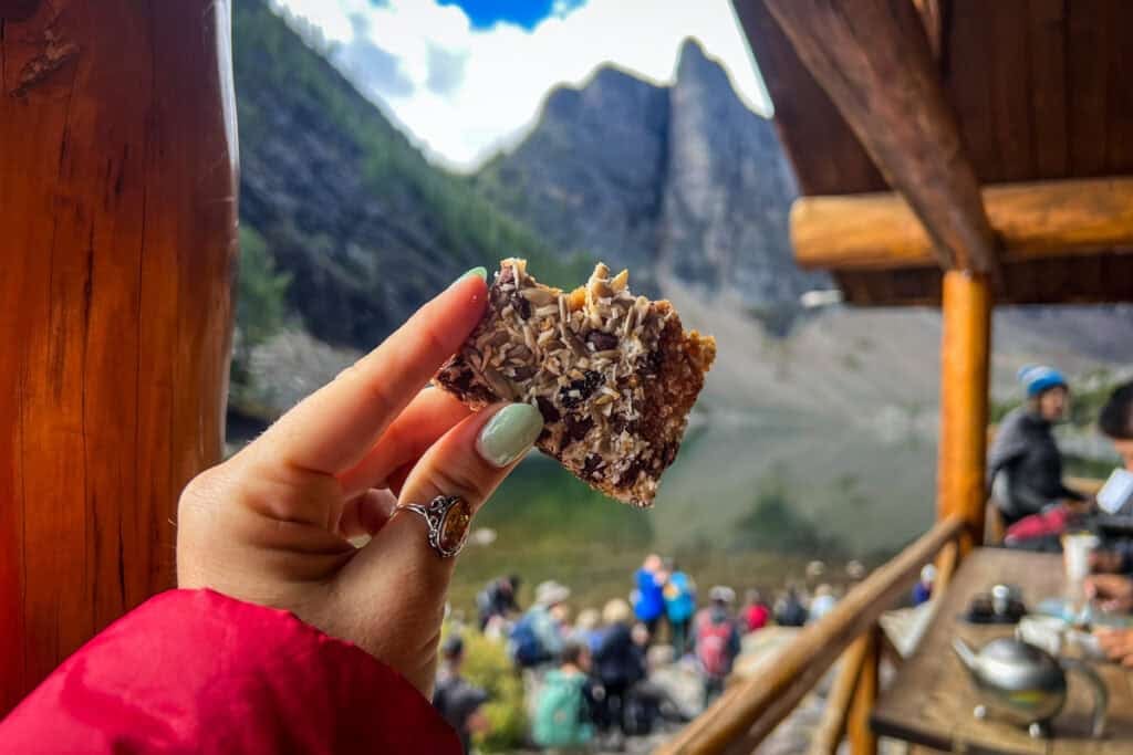 Mountain Bar at Lake Agnes Teahouse Banff Canada
