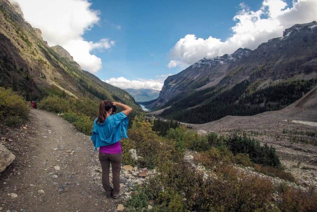 Plain of Six Glaciers hike Banff Canada