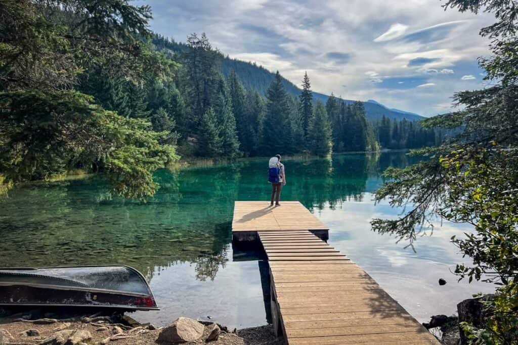 Valley of the Five Lakes fifth lake Jasper Canada
