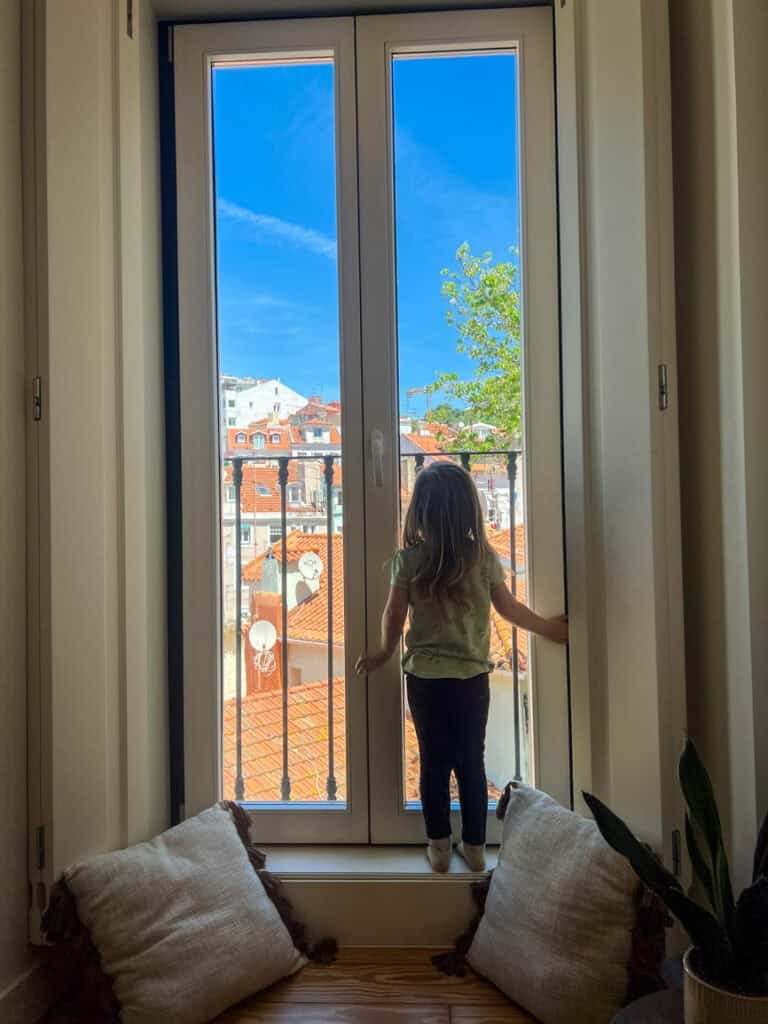 Views from our apartment in Alfama, Lisbon