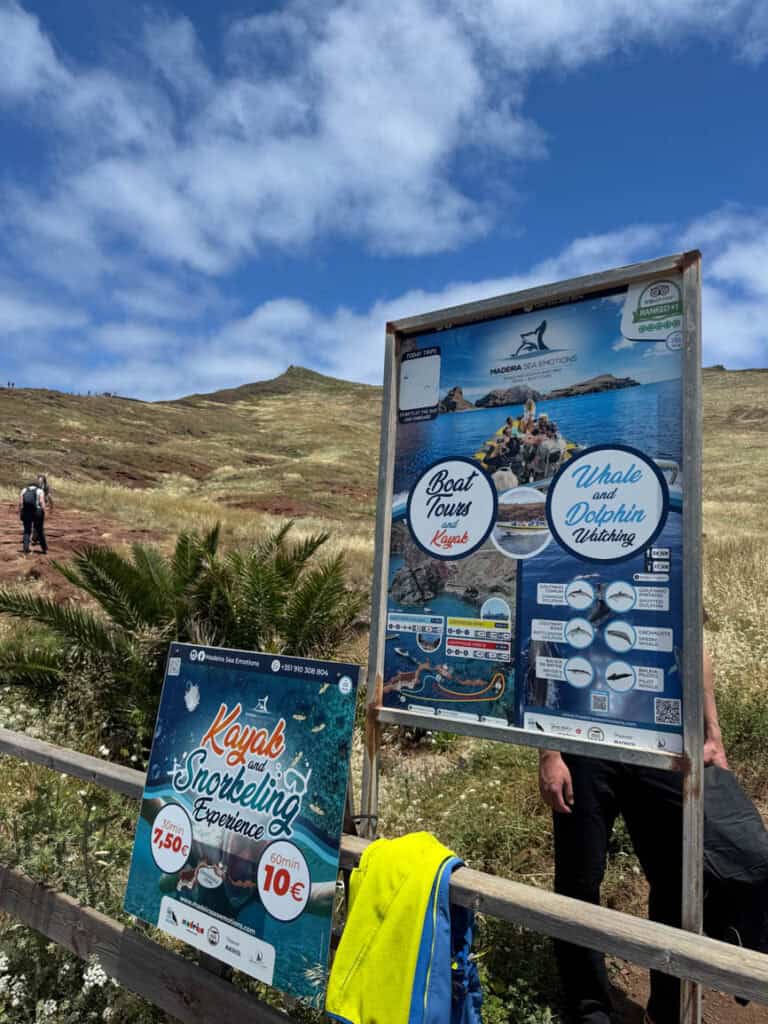 Kayaking on Ponta de São Lourenço in Madeira
