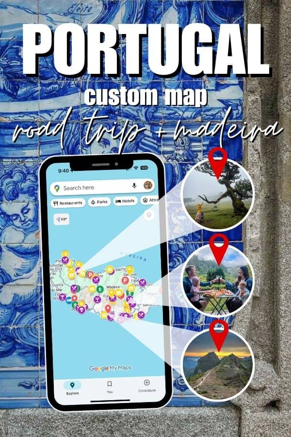 Madeira Portugal Custom Map Banner
