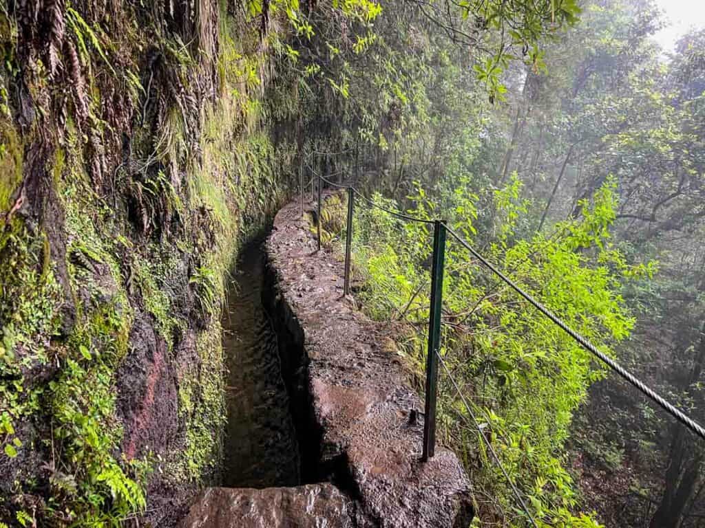 PR9 Levada do Caldeirão Verde trail in Madeira, Portugal