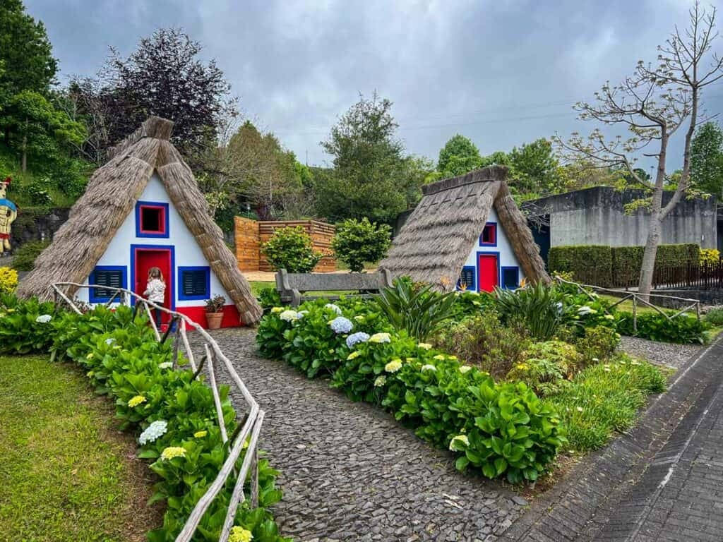 Traditional replica houses in Parque Temático da Madeira