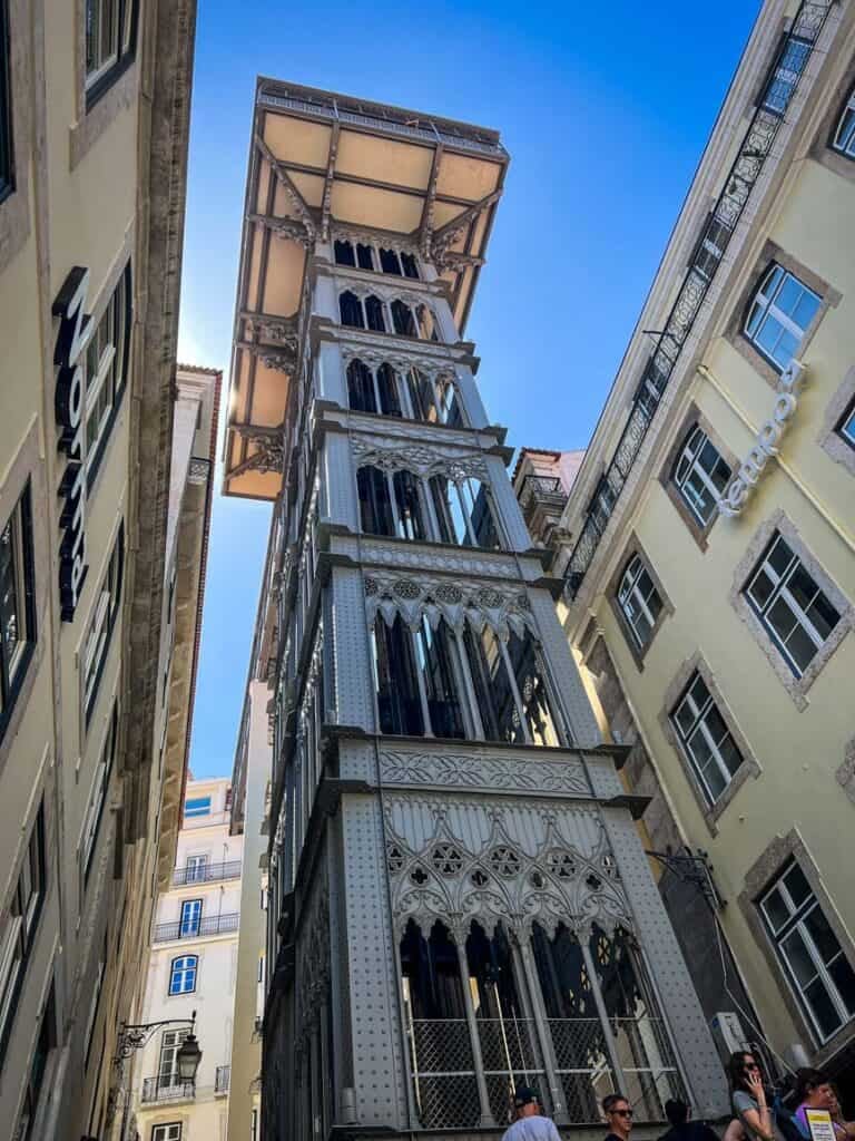 Santa Justa Lift from the ground level