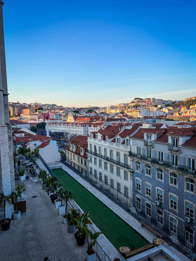 Views from Topo Chiado Rooftop Bar in Lisbon