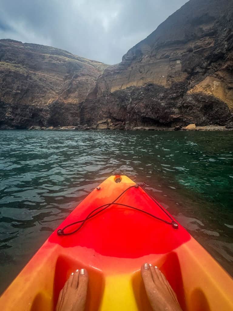 Kayaking on Ponta de São Lourenço in Madeira