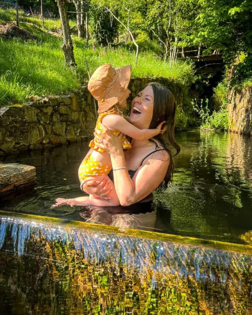 The magical swimming hole at our hotel in Cerdeira, Lousã