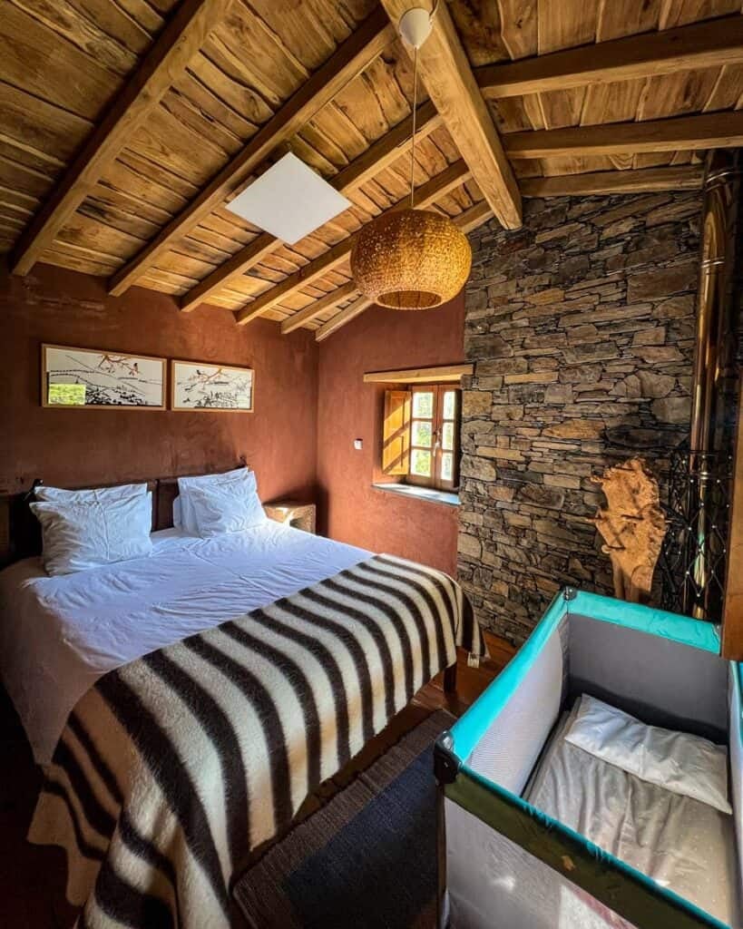 The crib at our hotel in Cerdeira, Lousa
