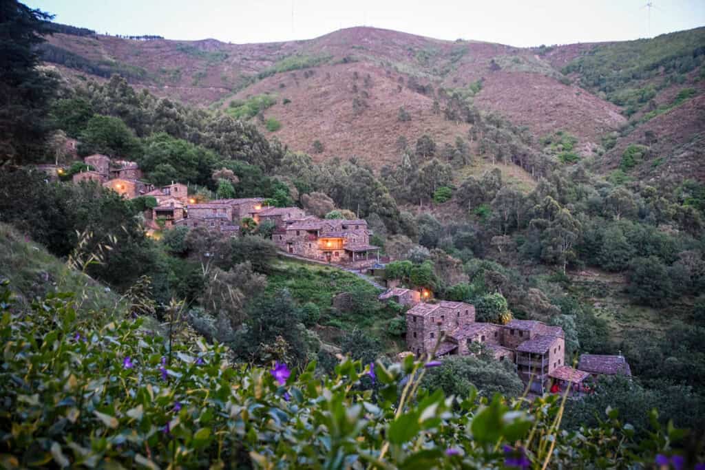 The village of Cerdeira at dusk