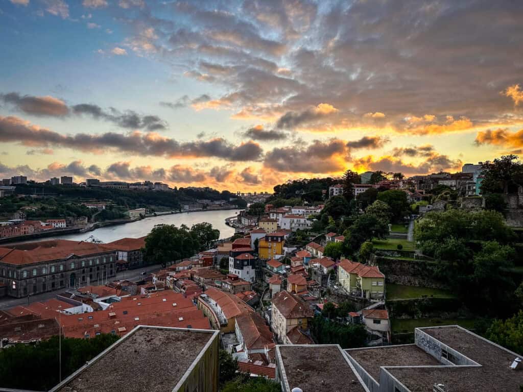 Musa Park Porto Portugal sunset