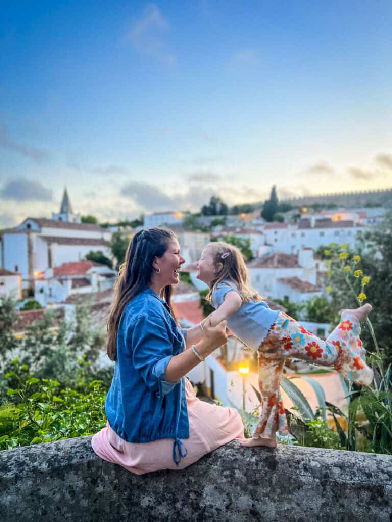 Sunset in Obidos, Portugal
