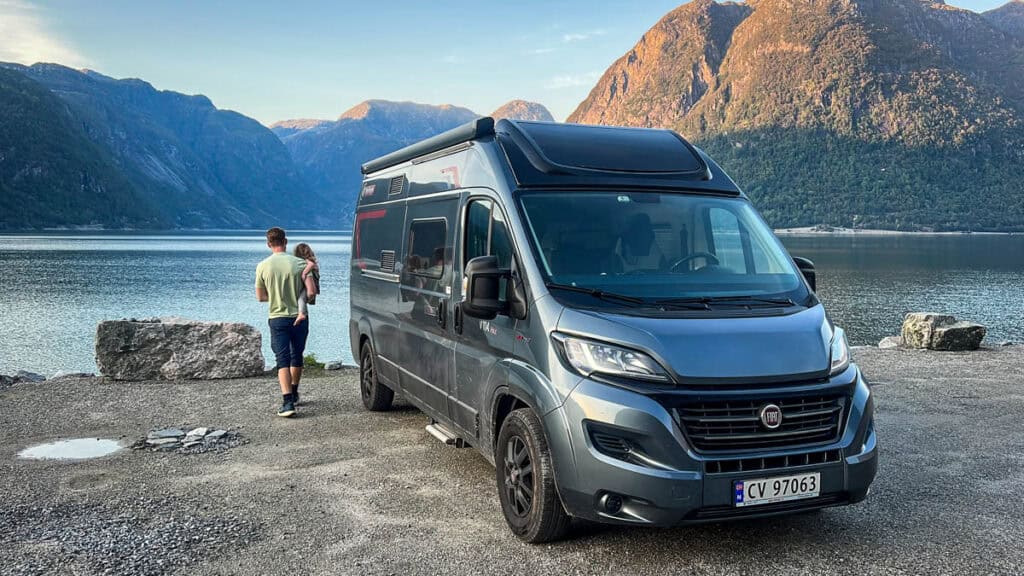 Ben and Juniper campervan in Norway