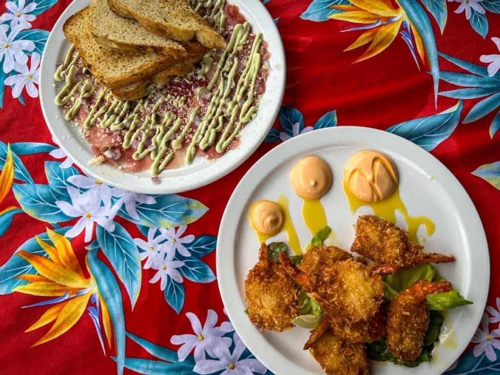 Where to eat in Kauai coconut shrimp