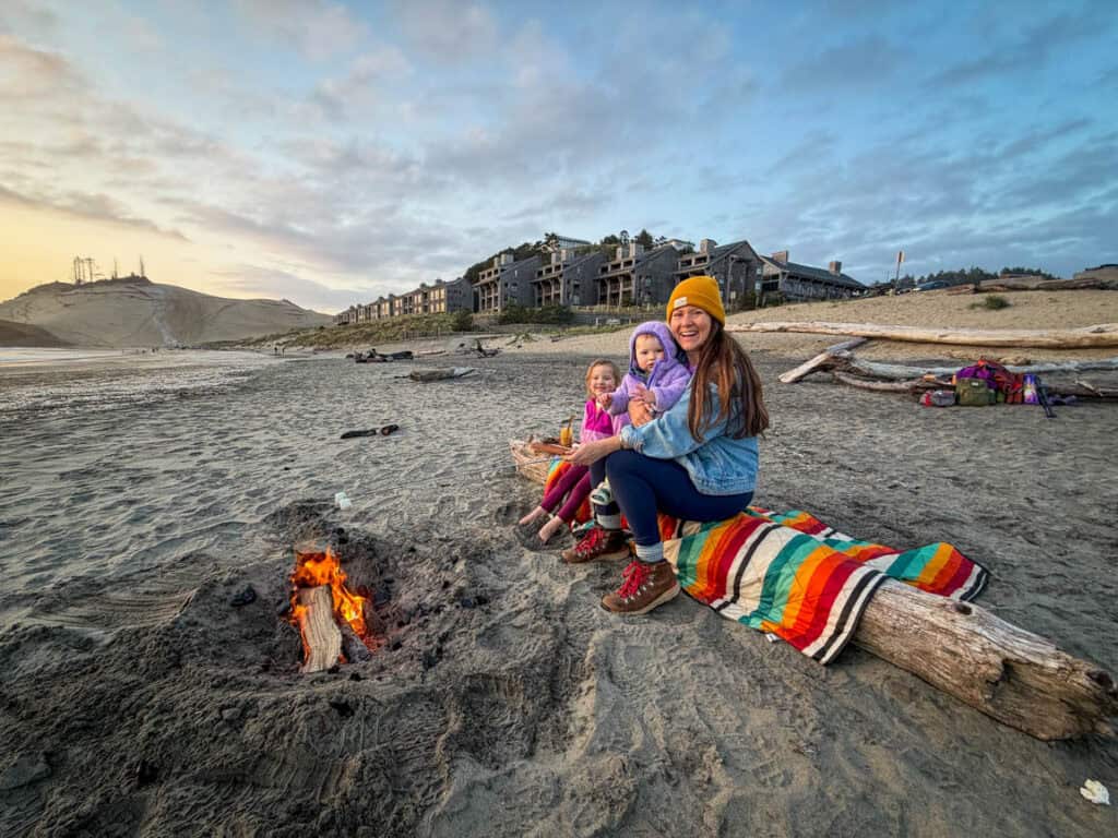 Beach Bonfire Pacific City Oregon Coast