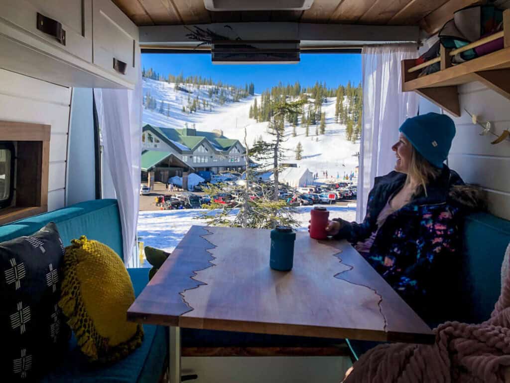 Campervan at Mt. HooDoo, Oregon