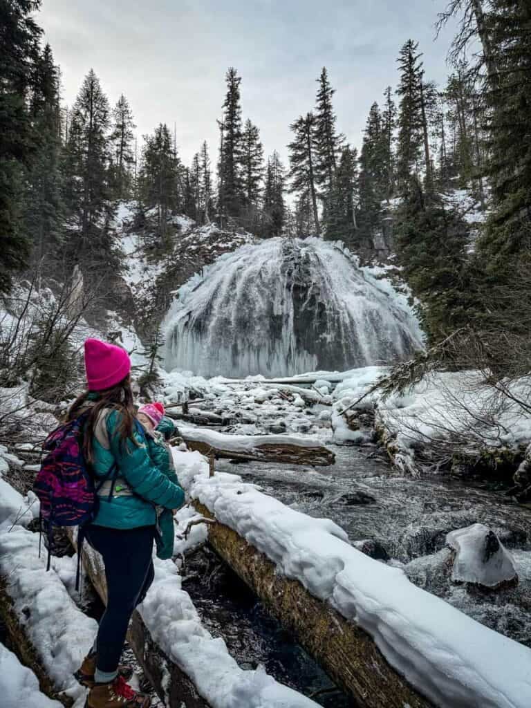 Cush Falls Oregon in winter