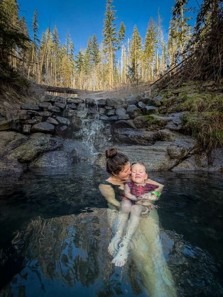 Katie & Juniper at Terwilliger Cougar Hot Springs, Oregon