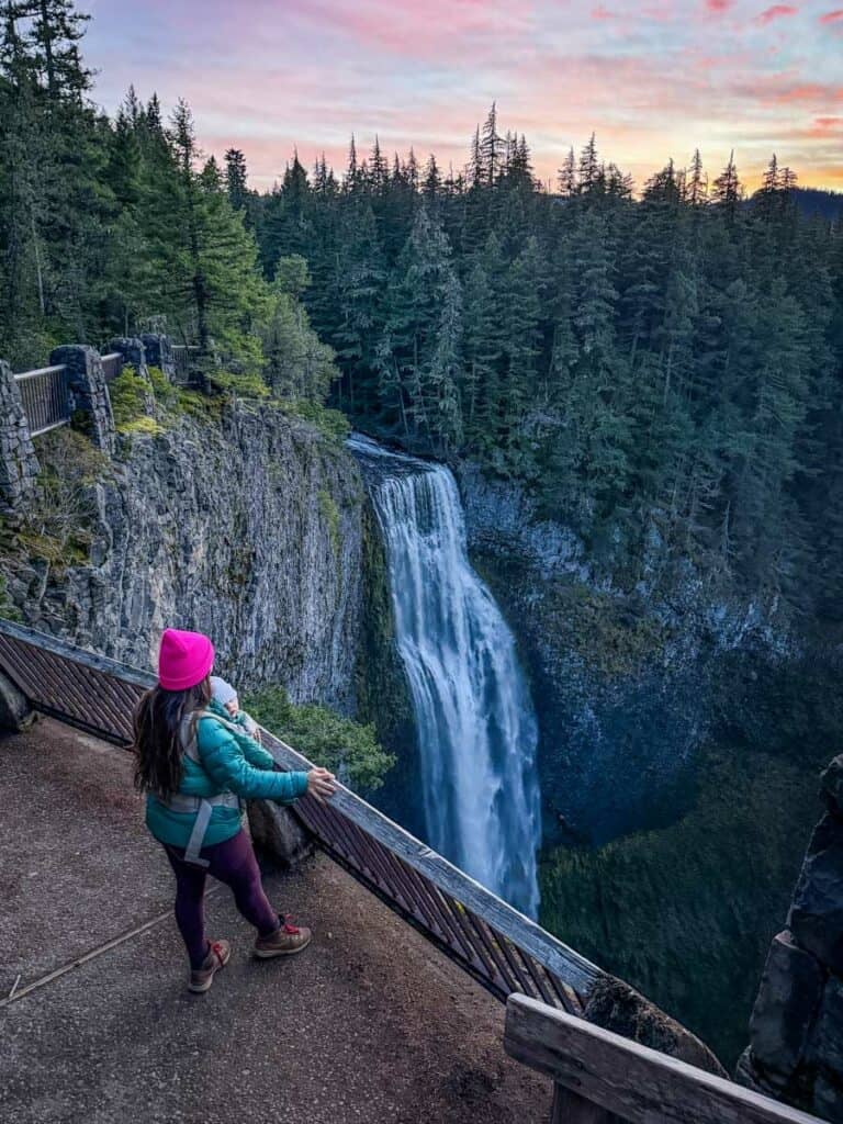 Sunset at Salt Creek Falls Oregon