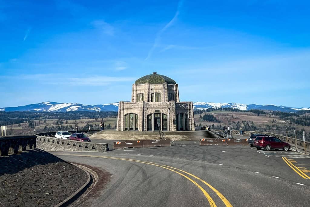 Vista House view Columbia River Gorge