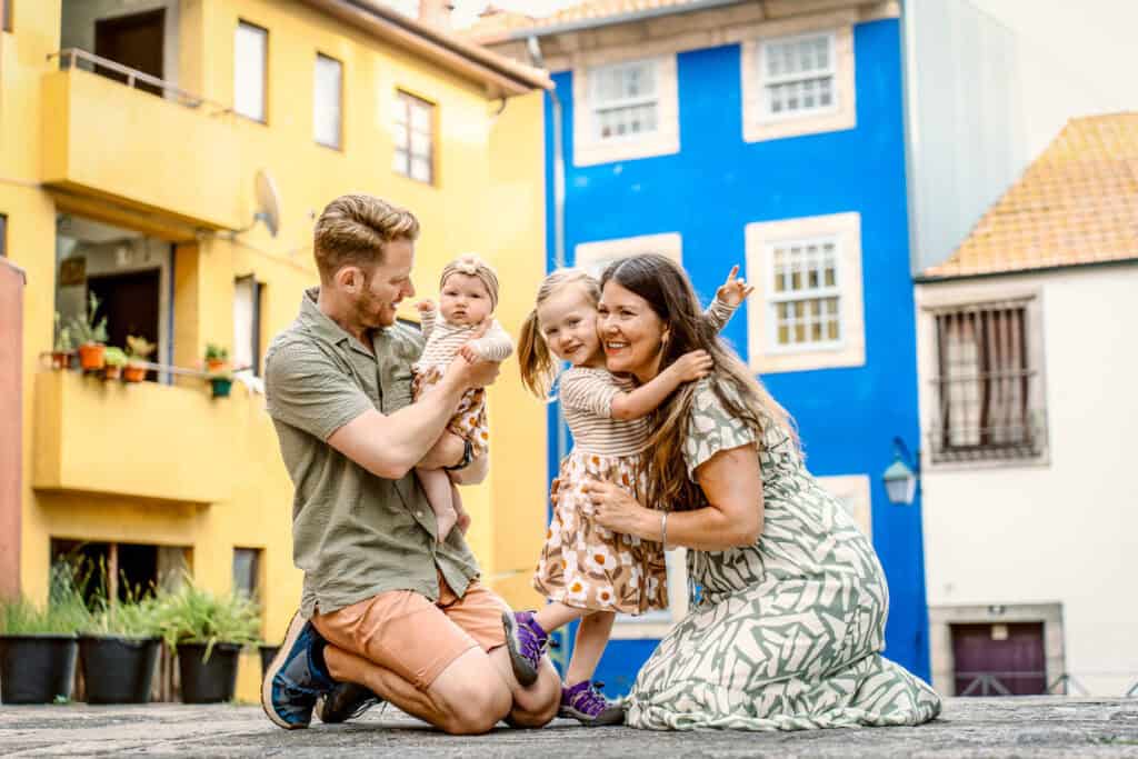 Family photoshoot in Porto Portugal