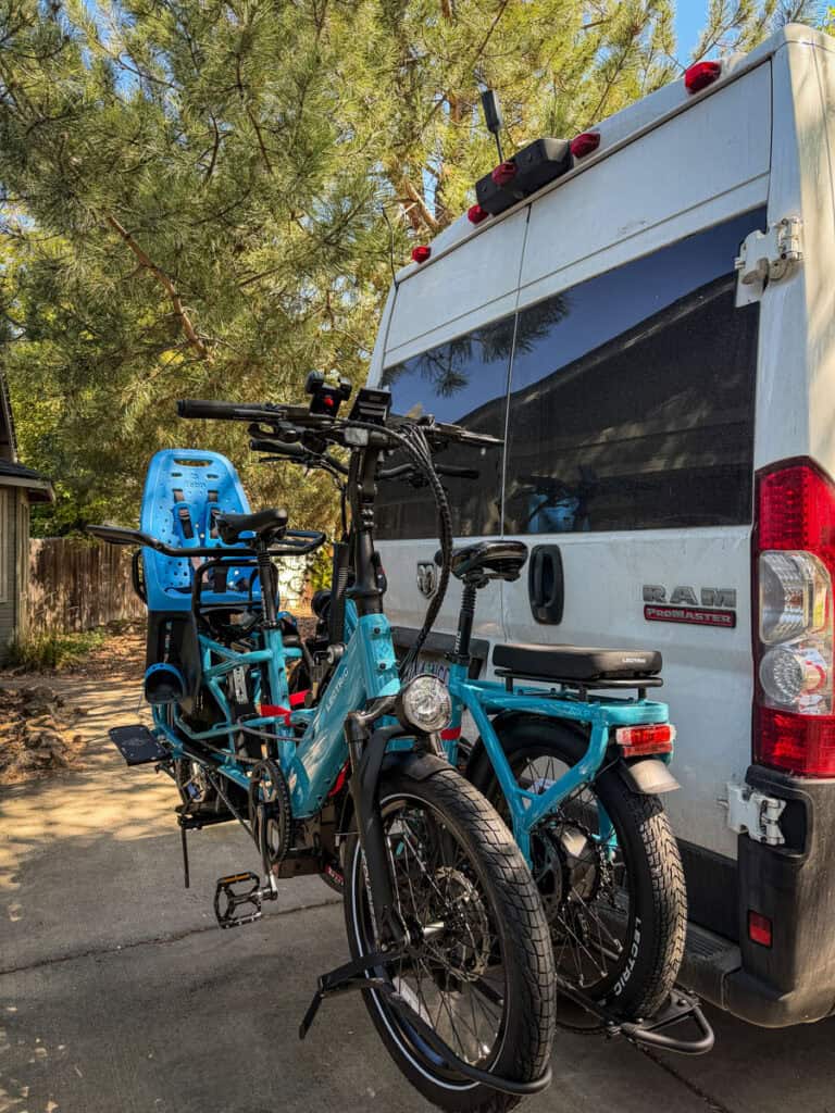 Hollywood Hitch Bike Rack with eBikes mounted