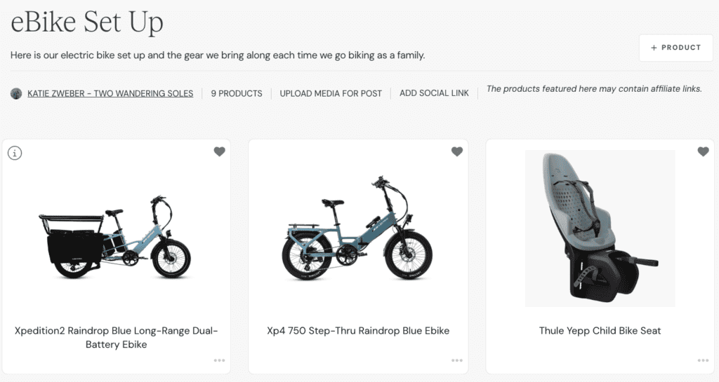 Ebike Shop My Page