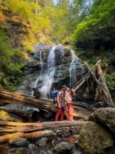 Cascade Falls family Orcas Island San Juan Islands WA-57