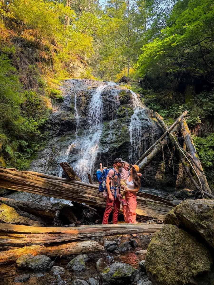 Cascade Falls family Orcas Island San Juan Islands WA-57