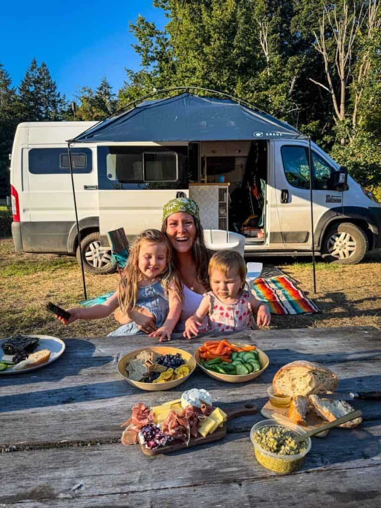 Doe Bay Resort Picnic at campsite Orcas Island San Juan Islands WA-4