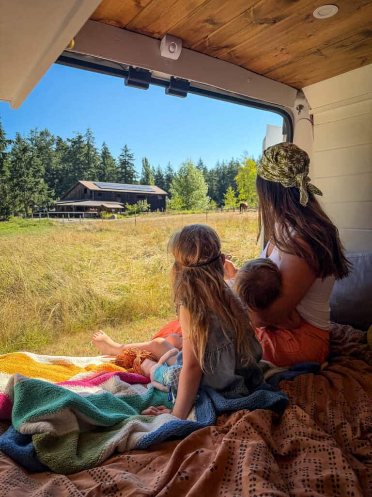 San Juan Island WA Free Horse Farm Camping in a Van 2