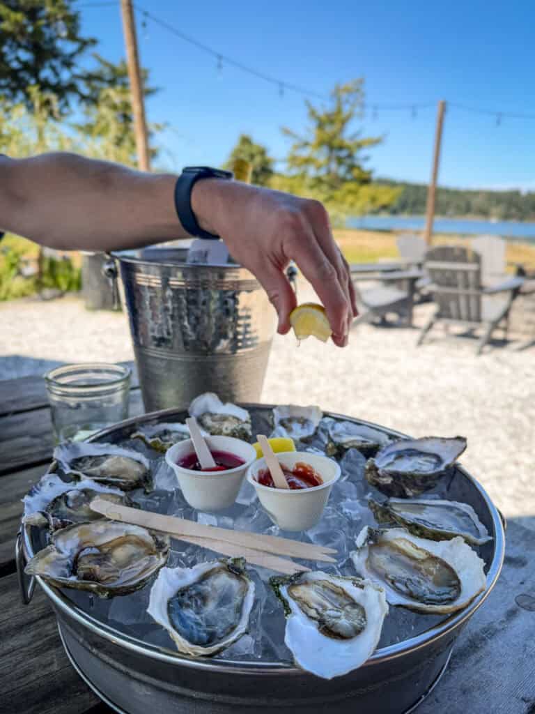 Westcott Bay Shellfish Co Lemon squeeze San Juan Islands WA